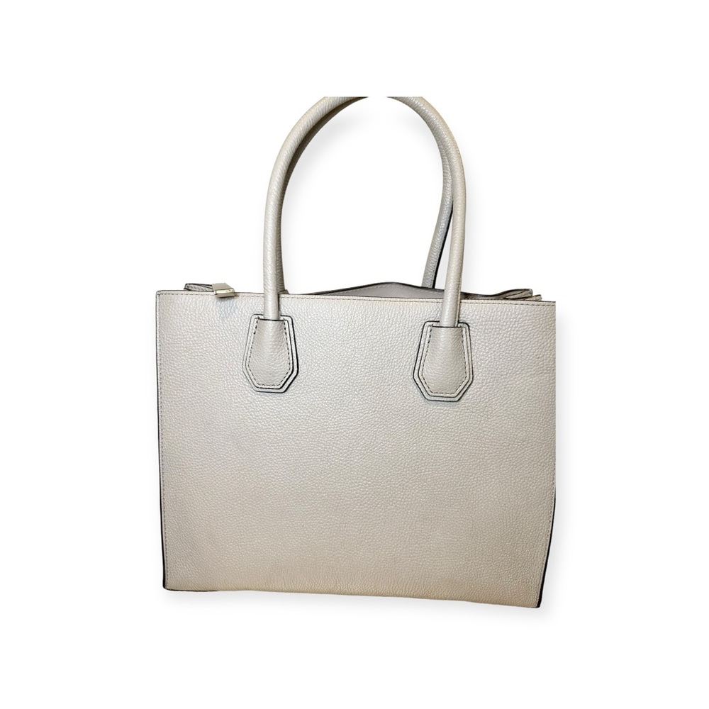 Michael Kors Large Gray Pebbled Leather Tote - Picture 15 of 17